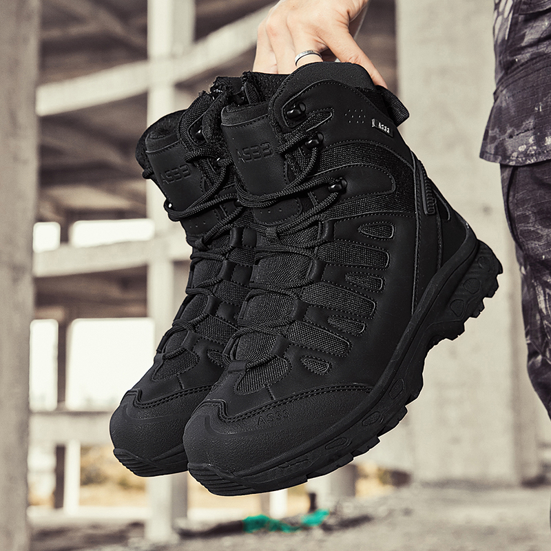 Waterproof Winter Boot - Erkek Taktik Botları Bağcıklı Marka Bilekli